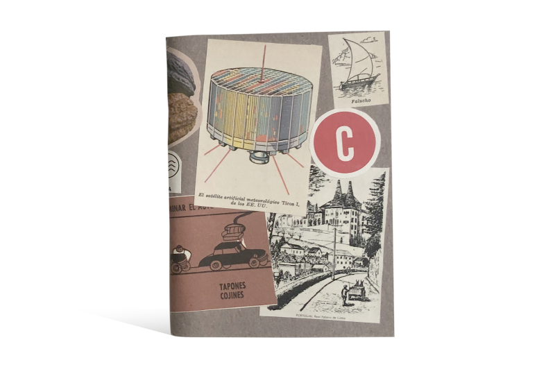 Libreta collage vintage - 1/2 carta